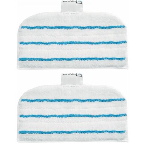 2 Patins En Microfibre FSMP20-XJ Rectangulaires Pour Balai Vapeur - Technologie EasyGlide (1/5)