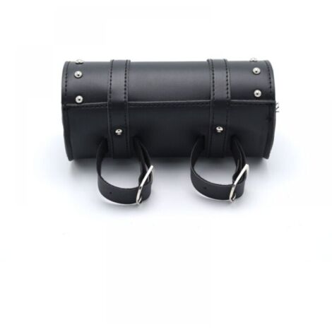 Sacoches Cavalières pour Motos,Sac à Outils en Cuir Moto,Universelle Sacoches Cavalières pour Moto,Cuir Noir Trousse Outils Moto,avec 2 Sangles De Fixation, s'adapte à La Plupart des Motos (1/5)