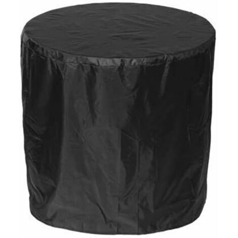 Housse de protection pour barbecue noire 90120 cm [1000 pression d'eau] 1 housse de pluie ronde en polyester anti-poussière (1/5)