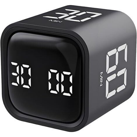 Minuteur de Productivité avec Comptes à Rebours 5/10/30/60 Min, Alerte Sonore et Vibration Réglable, Chronomètre Intelligent pour Bureau, Études, Tâches, TDAH (1/5)