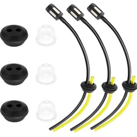 Conduites de carburant , conduites de carburant universelles pour tondeuses , kits de tuyaux de carburant - 3 ensembles (1/4)