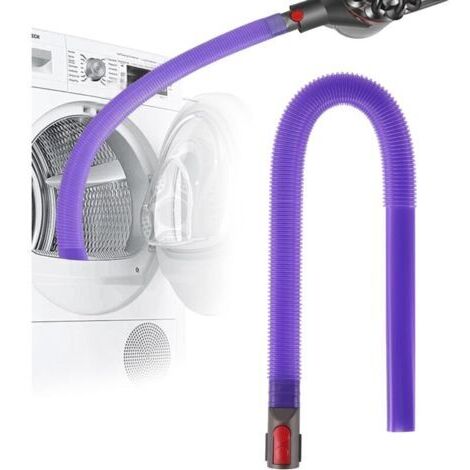 Suceur plat flexible pour aspirateurs Dyson V15 V12 V11 V10 V8 V7 , suceur plat flexible long pour Dyson , idéal pour éliminer les peluches des sèche-linge et des bouches d'aération (1/4)
