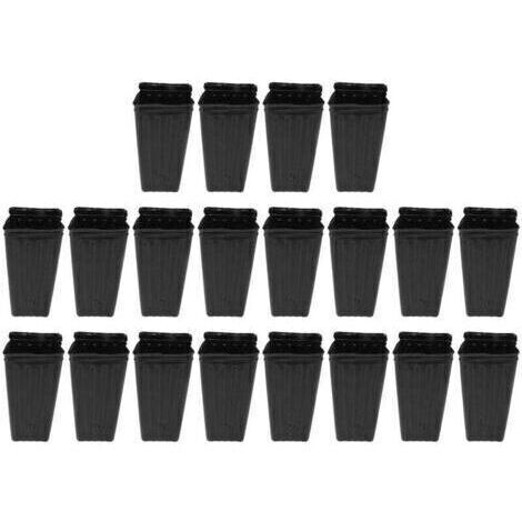 20pcs Pots D'arbres Hauts, Pots D'arbres Profonds en Plastique de Pépinière Semis Pots de Conteneurs de Plantes de Fleurs pour Plantes de Jardin D'intérieur et D'extérieur (1/5)