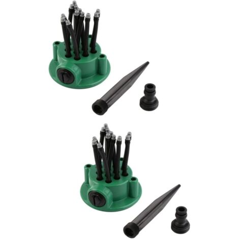 Lot De 2 Arroseurs À 360° Pour Pelouse Buse De Pulvérisation Arrosage Automatique Des Plantes Modèle Darrosage De Votre Jardin (1/5)
