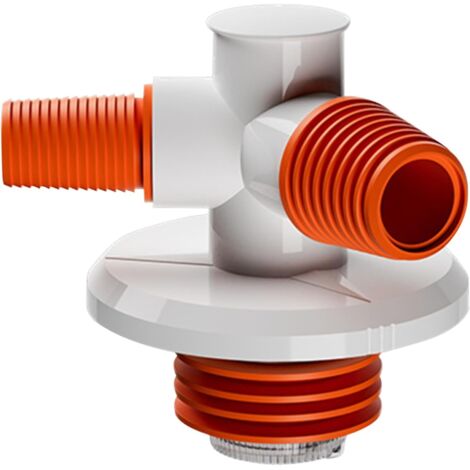 Adaptateur de raccordement pour siphon de sol, machine à laver, raccord en T pour drain de sol, raccord de tuyau polyvalent pour cave, salle de douche et autres systèmes de drainage (1/5)