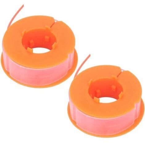 TONYSA 2pcs Ligne de Bobine de Débroussailleuse, Ligne de Bobine de Tondeuse à Gazon Remplacement D'accessoires de Tondeuse en Nylon Adaptés pour Bosch Art 30 Art 30FA(Orange) (1/5)