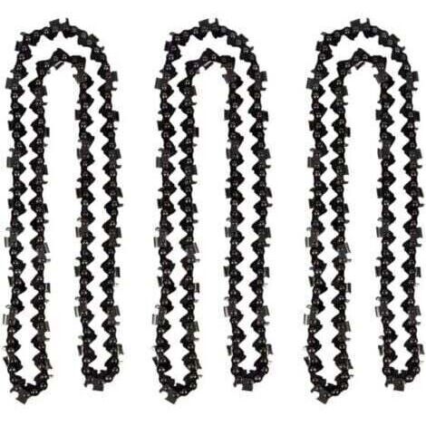 Lot de 3 Chaîne de tronçonneuse de 50 cm 0.325" 1,5 mm 76 maillons d'entraînement - compatible avec Timberpro 62CC, Hyundai et autres (1/4)
