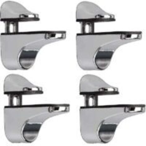 Adjustable Glass Shelf Bracket, 4 Pcs Glass Shelf Bracket, Wall Mounted Glass Clamp, Glass Shelf Bracket, For Glass Shelf (1/5)