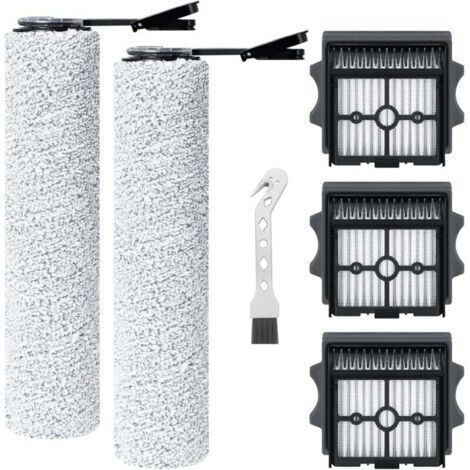 Rouleau de brosse de rechange et filtre HEPA pour Tineco FLOOR ONE stretch S6/SWITCH S6/S6 stretch lite/S7 Stretch Ultra/S9 Artist/i6 Stretch/i5 Stretch Aspirateur