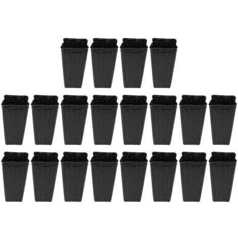 20pcs Pots D'arbres Hauts, Pots D'arbres Profonds en Plastique de Pépinière Semis Pots de Conteneurs de Plantes de Fleurs pour Plantes de Jardin D'intérieur et D'extérieur (1/5)