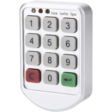 Kit de serrure électronique pour armoire - Sans clé - Avec mot de passe électronique - Clavier numérique - Numéro de porte (1/5)