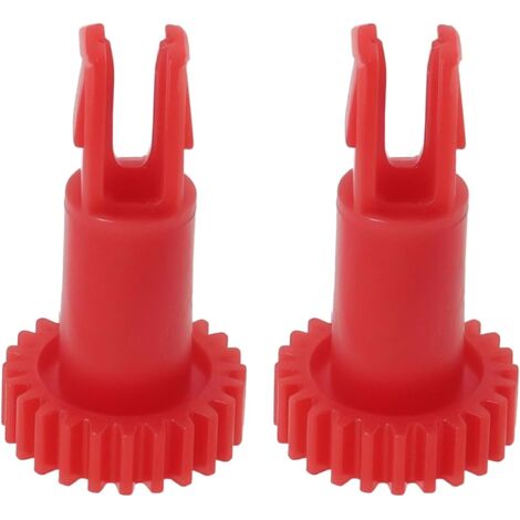 Lot de 2 Engrenages de Rechange pour Moteur de Brosse Latérale d'aspirateur Boucle de Moteur de Brosse Latérale Compatible avec Ecovacs T5 T8 T9 N5 N8 DX X1 l'aspirateur Rouge (1/5)