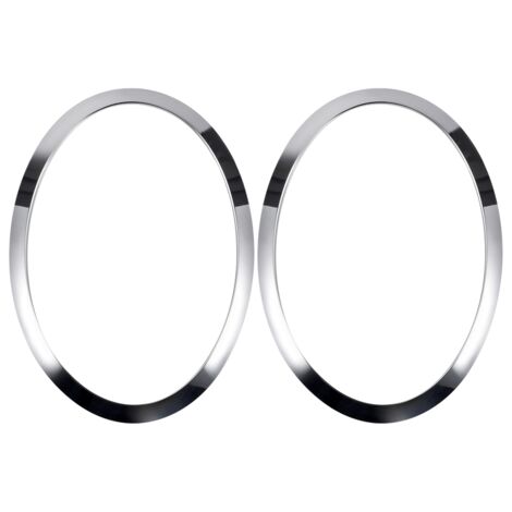 Tlily – Cadre de phare en chrome pour MINI F55 F56 F57 2003-2018 – ABS haute qualité – Installation facile – Lot de 2 garnitures gauche + droite