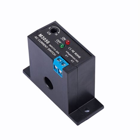 Commutateur de DéTection Courant Relais à Induction Dispositif Liaison Ca Signal Plc Au-Dessus la Limite Fermé 0.2-30A (NC M3056)