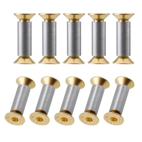 Tlily – Lot de 10 vis à manche couteau – Rivets en acier allié DIN 912 – Longueur 12mm – Pour fabrication de couteaux et outils
