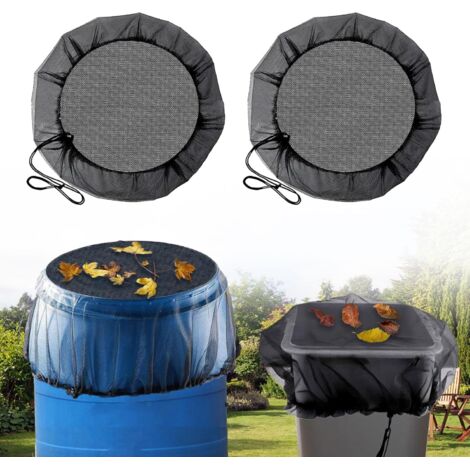 2 Pièces Filet de Pluie, Housse de Pluie avec Cordon de Serrage, Housse de Pluie Ronde, Protection Contre Les Insectes et Les Feuilles (Ø 100 cm) (1/5)