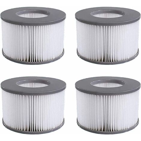 Lot de 4 Cartouches filtrantes de Rechange, pour Les mspa, Les Spa Chauds et Autres piscines gonflables, Convient aux modèles de Filtre à partir de 2020 (1/5)