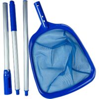 Epuisette de Piscine à Mailles Fines Epuisette de Fond pour Votre Piscine Ramassage des Feuilles de Surface Epuisette Piscine avec Manche 120cm Épuisettes de Surface pour Piscine
