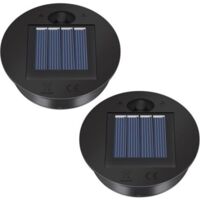 2-pack solar light replacement parts – solar panel lampshade, lantern, solar panel replacement parts, FLITI