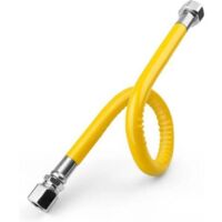 Tuyau de Gaz en Acier Inoxydable 304 - Tuyau Gaz Propane/Butane de 50cm, Flexible Gaz 1/2 '' Antidéflagrant, pour Cuisinière à Gaz, Chauffe-eau à Gaz-RAPANDA