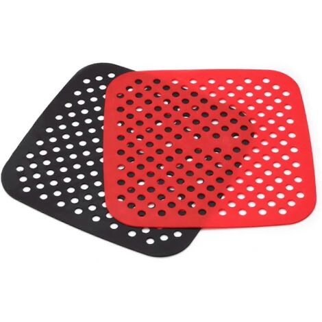 Air Fryer Silicone Liners,2 Pack 8.5 Inch Reusable Food-Grade Silicone Mat, Non-stick Heat Resistant Air Fryer Accessories (1/5)