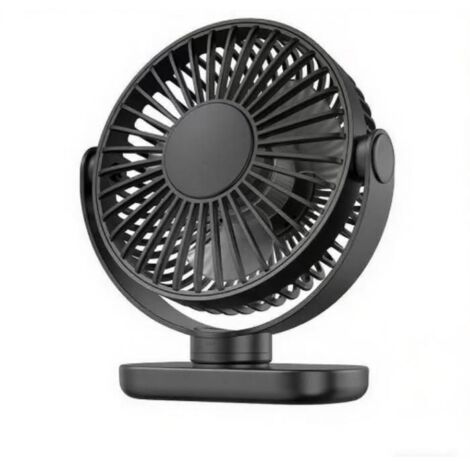 Ventilateur de bureau - - Petit ventilateur USB - 3 vitesses - Silencieux - Rotation 360°