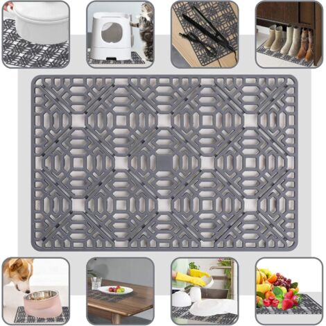 Tapis de Sink Grand en Silicone, Égouttoir de Platos Multifonction, Résistant à la Chaleur pour Cuisine (1/5)