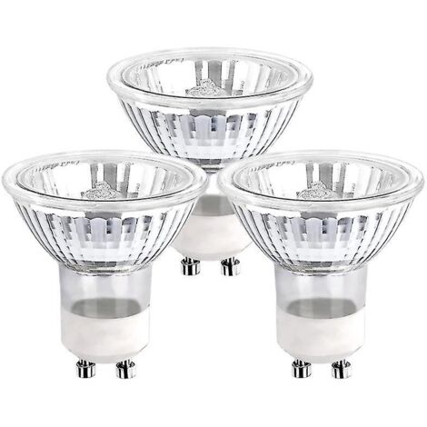 Lot de 5 ampoules halogènes GU10 50 W à réflecteur, à intensité variable. (1/5)