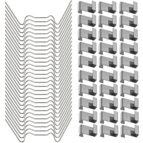 100 pinces de serre en acier inoxydable pour vitres de serre (1/5)