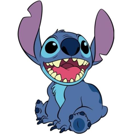 Sticker mural Stitch, fond de chambre d'enfant à motif dessin animé