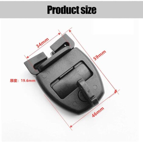 Kit de remplacement de 4 clips de fixation pour couverture de spa/jacuzzi, kit de réparation de clips cassés pour couverture de spa/jacuzzi, clips de verrouillage avec clés et visserie, accessoires de (1/4)