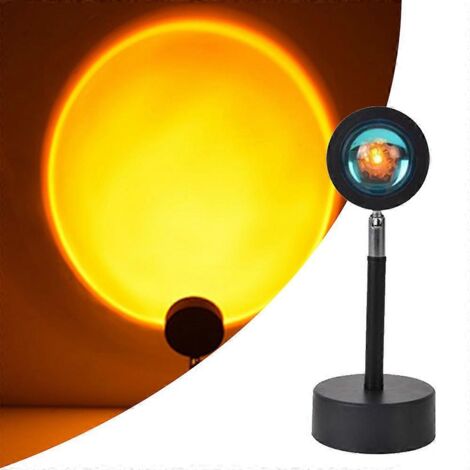 Projecteur de lumière de coucher de soleil, veilleuse LED rotative à 180 degrés, projecteur de lumière de coucher de soleil (coucher de soleil) (1/5)