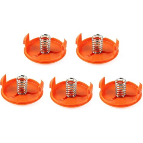 Lot de 5 capuchons de bobine pour coupe-bordures Black & Decker ST1823, Besta525, Besta528, Besta530 - ABS