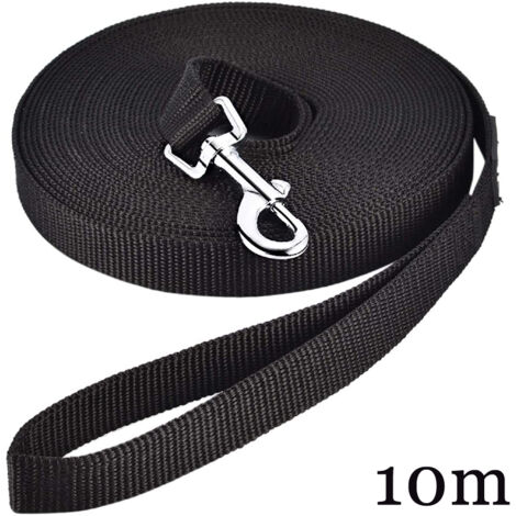 Laisse pour chien 10m en nylon – Longe de dressage avec poignée – Boucle rotative 360° – Pour petits à grands chiens – Hklffja