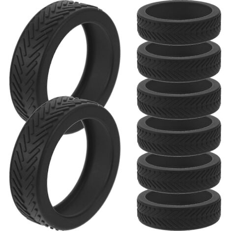 Lot de 8 protections de roulettes en caoutchouc pour valises et bagages de voyage