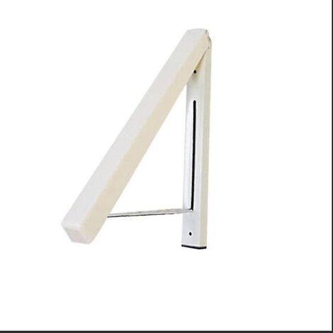 Crochets pour vêtements pliables d'extérieur, tringle à vêtements murale pliable, cintre mural pliable pour chambre (1 pièce, blanc) (1/5)