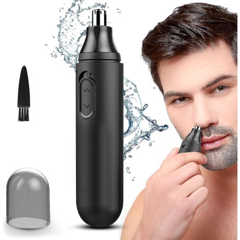 Tondeuse à poils de nez pour hommes, tondeuse à poils de nez électrique, tondeuse nez et oreilles pour hommes - Tondeuse à poils de nez indolore, tondeuse à poils de nez à piles (1/5)