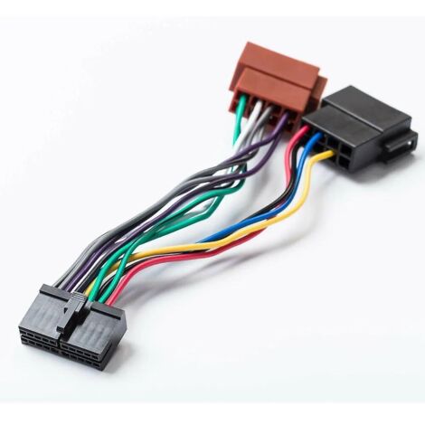 Adaptateur ISO pour autoradio, câble 20 broches, connecteur DIN universel pour autoradios AEG, Prology, Audiovox, JGC, etc.