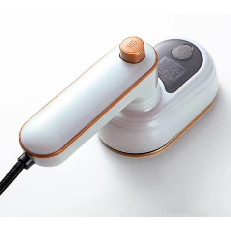Mini fer à repasser électrique domestique pliable et portable pour vêtements secs et humides, double petit fer à repasser électrique de voyage, blanc (1/5)