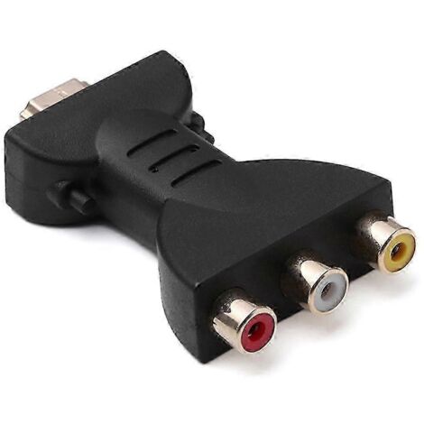 Adaptateur audio-vidéo composite HDMI mâle vers 3 RCA femelles pour TVdayuan (1/5)
