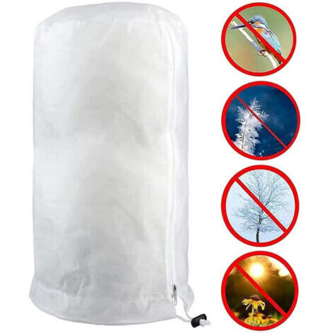 Houhence – Housse d'hivernage pour plantes – Tissu non tissé respirant – Protection contre le gel – Dimensions 140 x 200 cm (1/5)