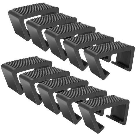 Lot de 10 fixations d'alignement pour canapé et fauteuil en rotin tressé, adaptées à différents types de meubles de jardin. (1/4)