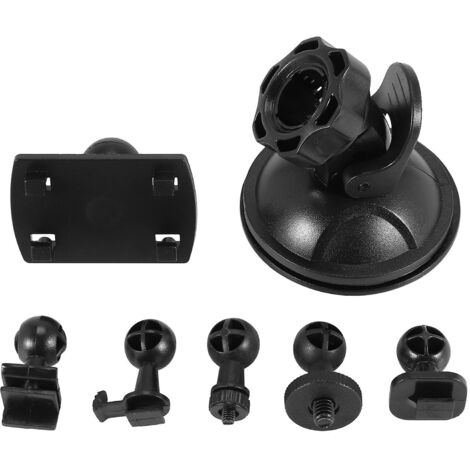 Support de caméra embarquée à ventouse pour voiture, avec 6 adaptateurs différents, rotation à 360°. (1/5)