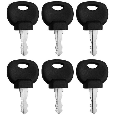 Lot de 6 clés d'allumage pour applications industrielles JCB 14607 (1/4)