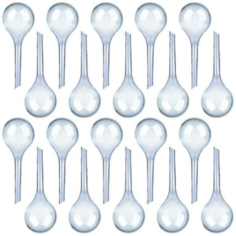Lot de 12 globes d'arrosage pour plantes, système d'arrosage automatique, en PVC. (1/5)