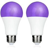 Ampoule LED E27 9W pour soirée néon, lumière noire 395 nm, lumière UV violette, LED UV, lumière UV pour fête, maquillage corporel, anniversaire d'enfant