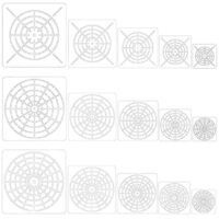 Ensemble de 15 pochoirs pour peinture à points mandala, pochoirs mandala réutilisables pour la pierre, le bois et la couleur.