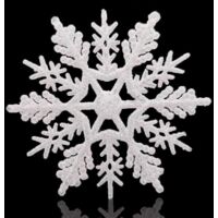 Ensemble de 12 décorations de Noël à suspendre en forme de flocons de neige, pour décoration de fenêtre et d'extérieur en hiver.