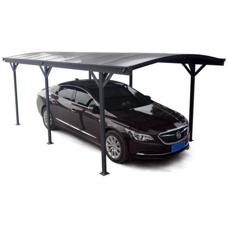 Carport Aluminium 17m² Polycarbonate 6mm Anthracite X-Metal