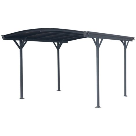 Carport Aluminium 3x3,6m X-METAL Anthracite Polycarbonate 6mm